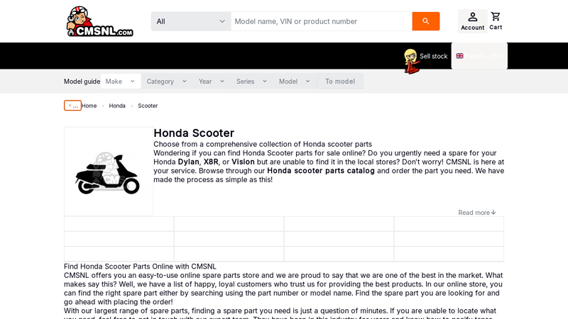 Honda Scooter honda motor scooter parts