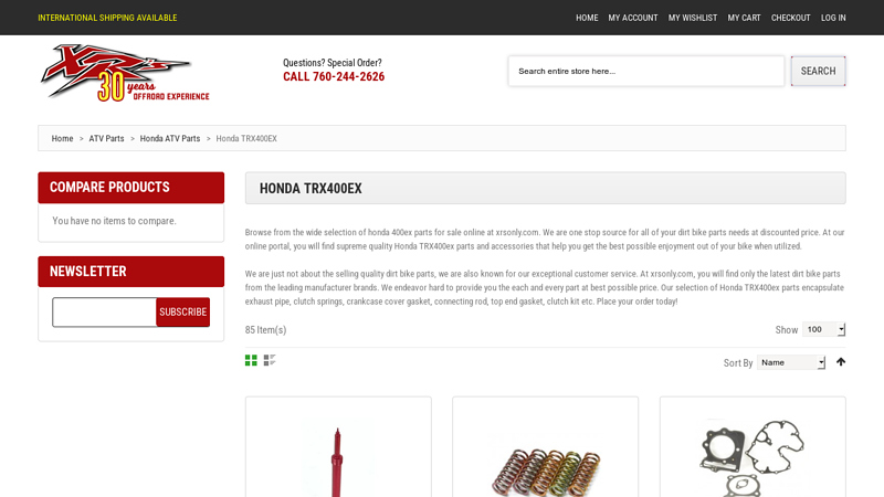Honda TRX400EX honda 400 ex parts
