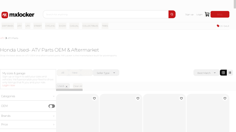 Honda Used honda trx450r parts