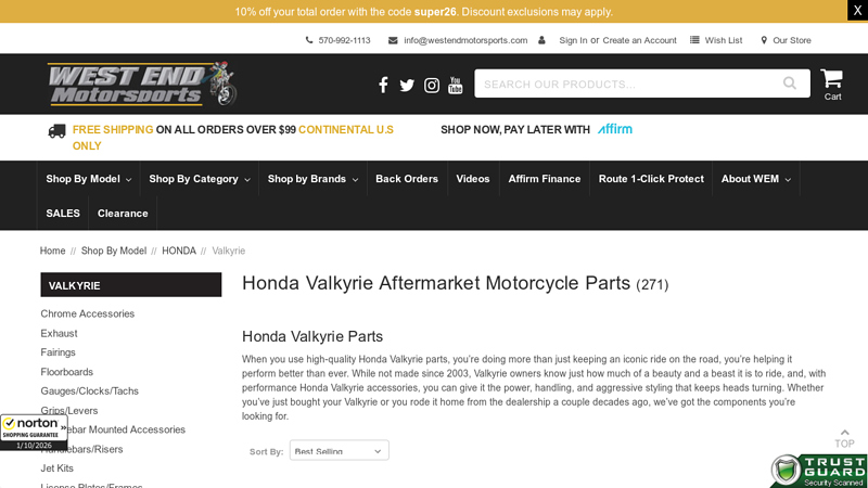 Honda Valkyrie Parts & Accessories honda valkyrie parts