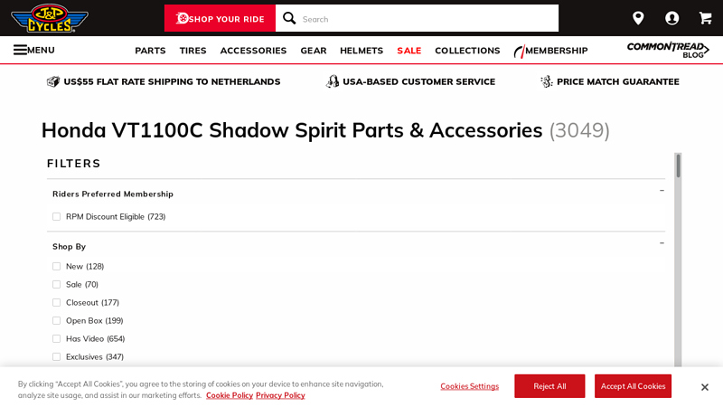 Honda VT1100C Shadow Spirit Parts & Accessories honda shadow bobber parts
