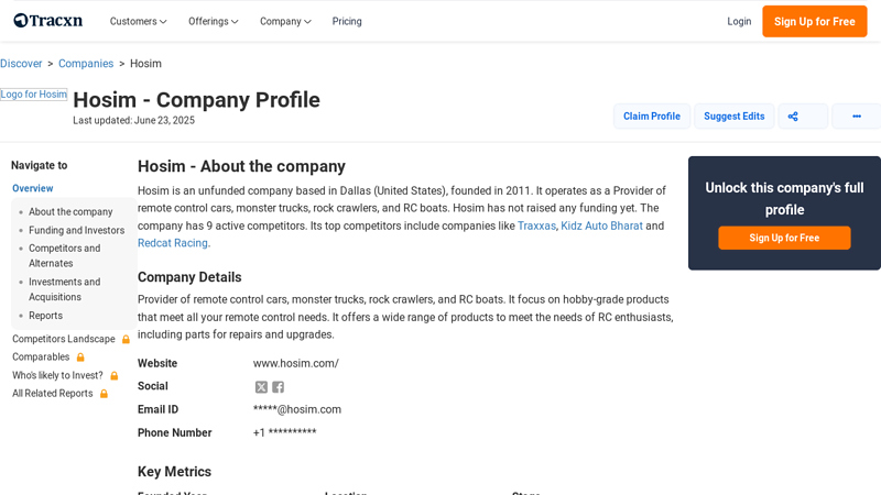 Hosim hosim rc car parts