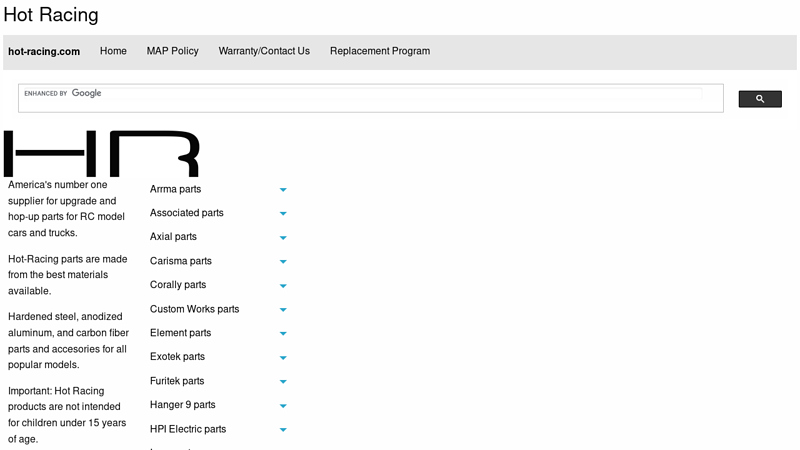 Hot Racing parts for RC cars rc truck parts near me