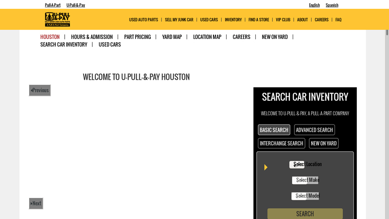 Houston's Premier Used Auto Parts Salvage Yard for ... auto partes usadas en houston tx