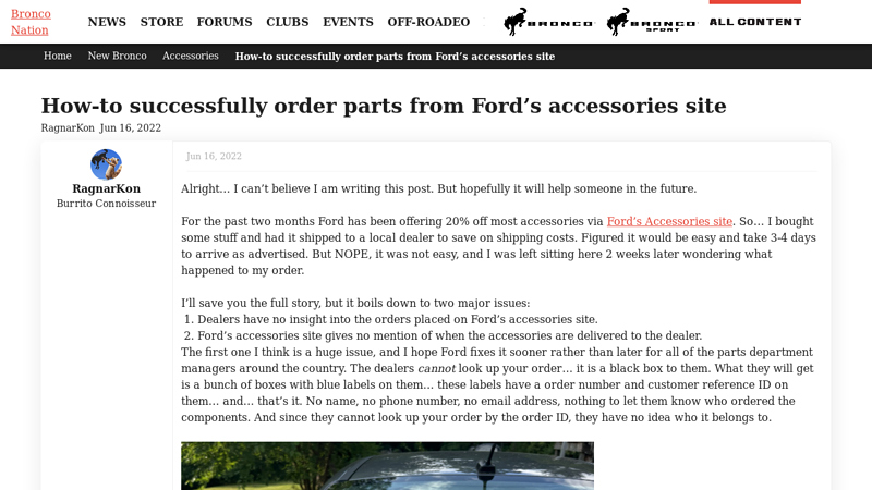 How fairway ford ohio parts