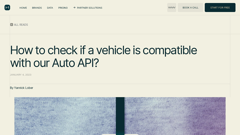 How to check if a vehicle is compatible with our Auto API? auto parts compatibility checker