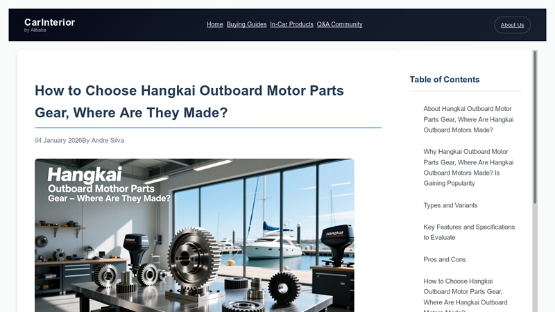 How to Choose Hangkai Outboard Motor Parts Gear, Where Are ... hangkai outboard motor parts