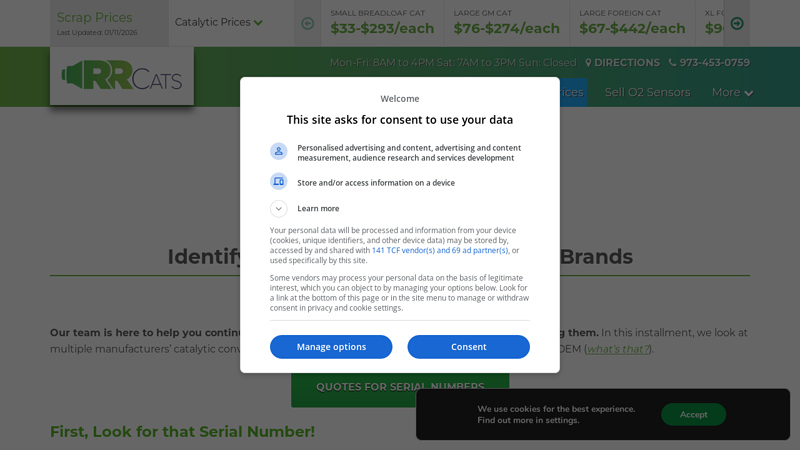 How To Find Identify Scrap Catalytic Converter Brands auto parts catalytic converter