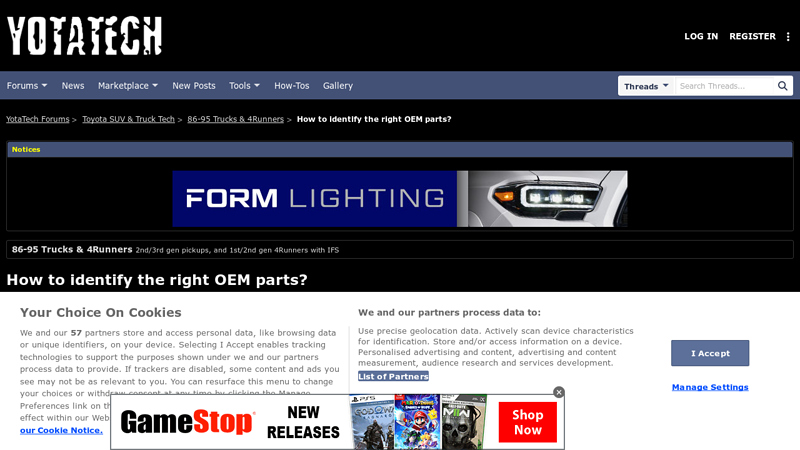 How to identify the right OEM parts? toyota parts overstock