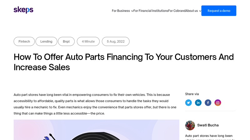 How To Offer Auto Parts Financing To Your Customers And Increase ... auto parts financing