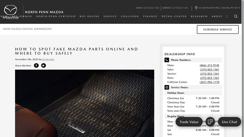 How to Spot Fake Mazda Parts Online and Where to Buy Safely mazda car parts online