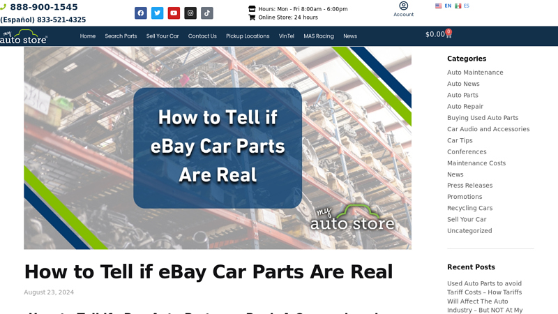 How to Tell if eBay Car Parts Are Real ebay discount auto parts