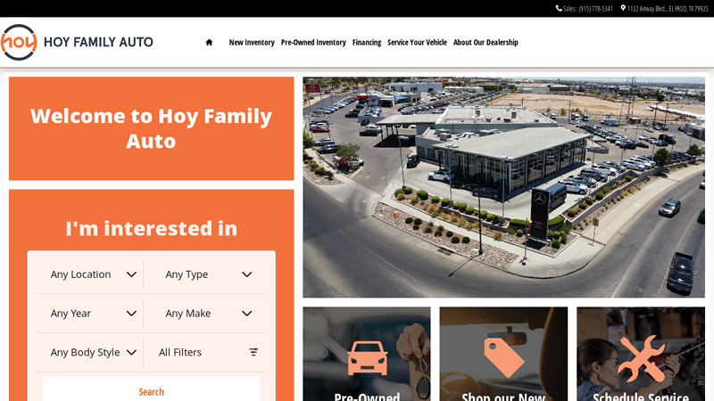 Hoy Family Auto: New Volkswagen, Mercedes auto parts el paso tx