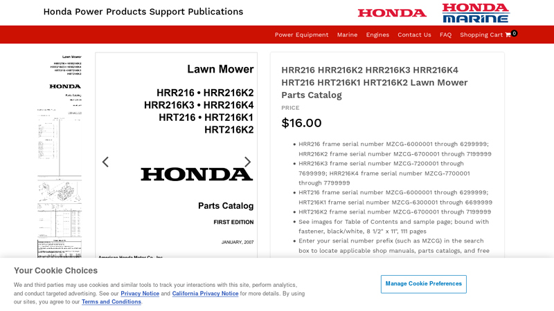 HRR216 HRR216K2 HRR216K3 HRR216K4 HRT216 HRT216K1 ... honda hrr216 parts diagram