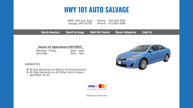 HWY 101 AUTO SALVAGE used car parts st paul mn
