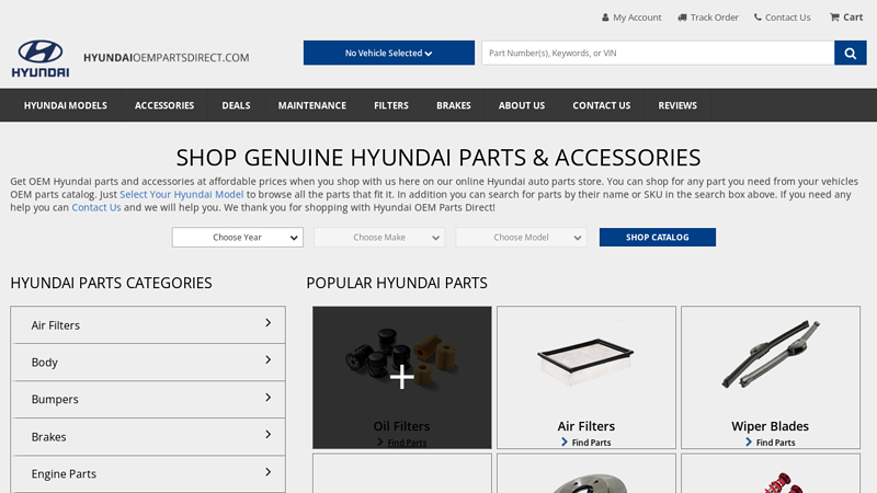 Hyundai OEM Parts Direct hyundai santa fe auto parts