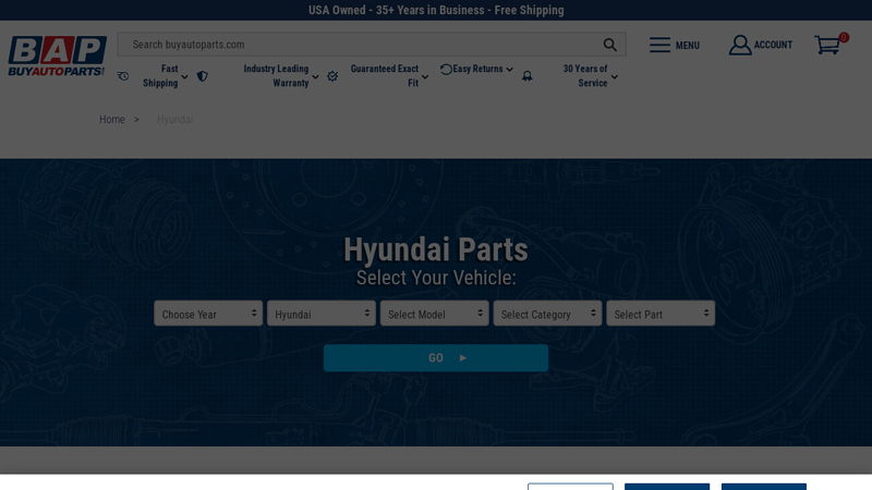 Hyundai Parts Online car parts santa fe