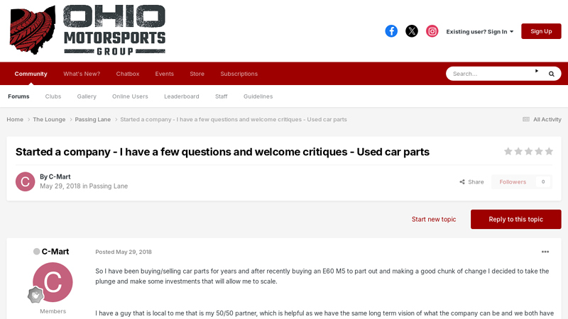I have a few questions and  critiques used car parts cleveland