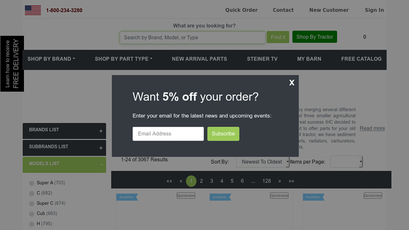 IH / Farmall Tractor Parts international harvester tractor parts