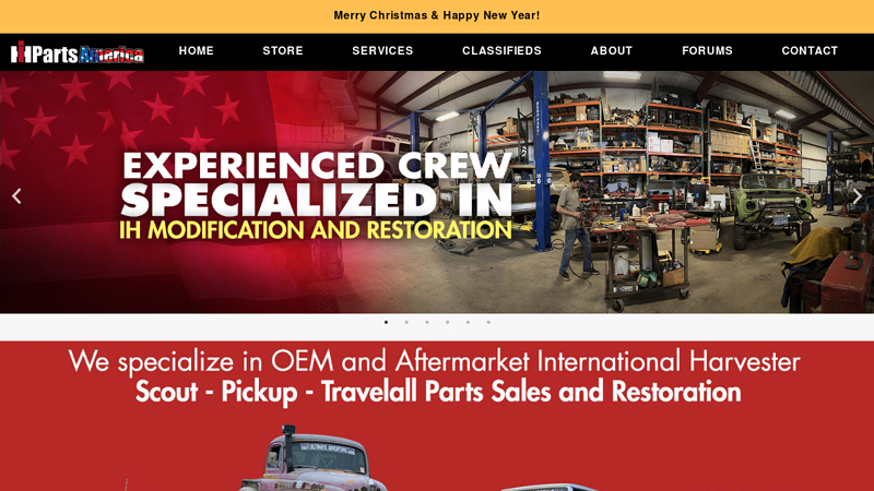 IH Parts America old international truck parts for sale