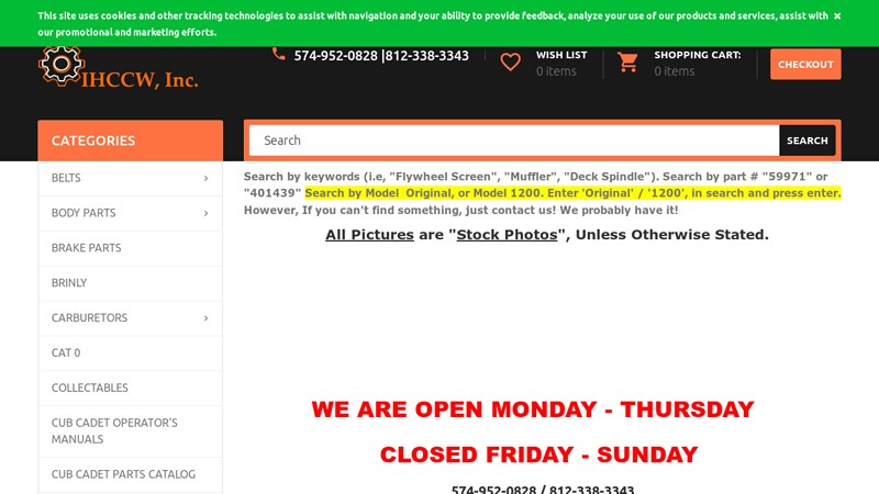 IHCCW, Inc. garden tractor pulling parts