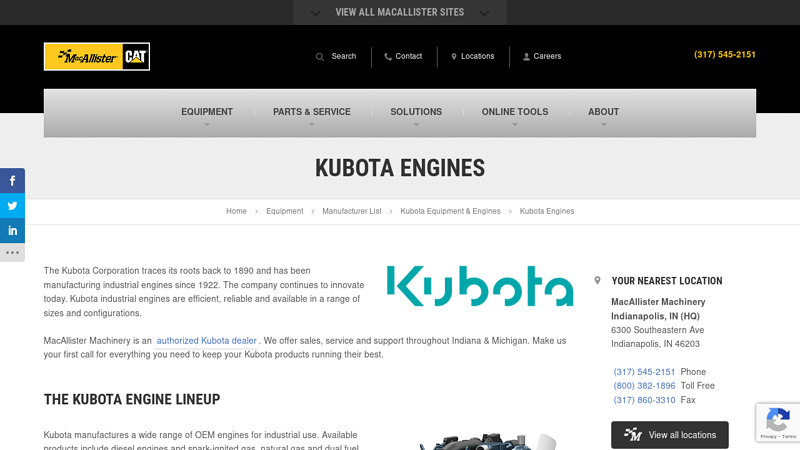 Industrial Kubota Engine Dealer kubota motor parts