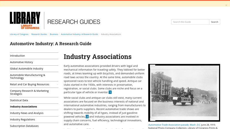 Industry Associations aaa auto parts