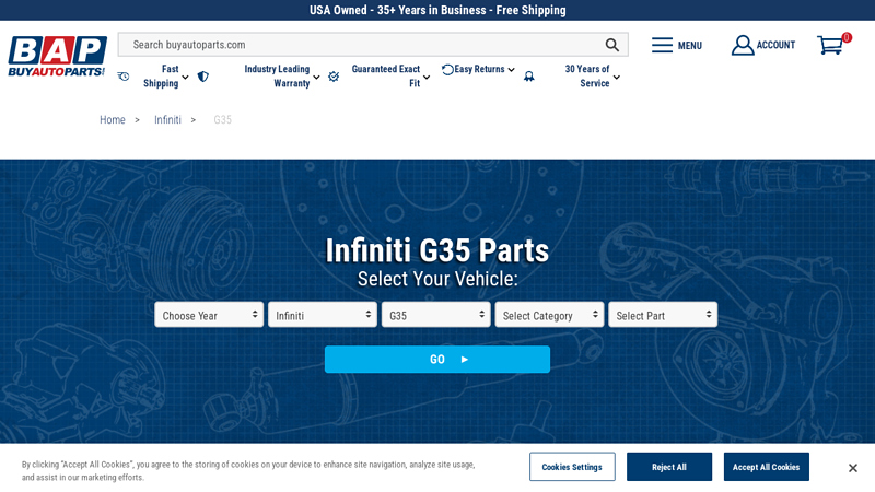 Infiniti G35 parts g35 auto parts