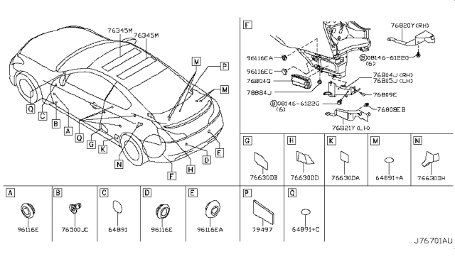 Infiniti G37 Car Parts guide