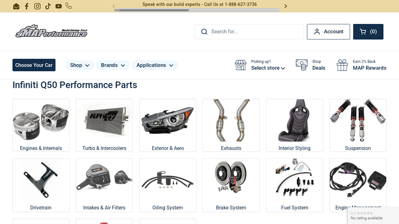 Infiniti Q50 Acccessories & Performance Parts q50 car parts