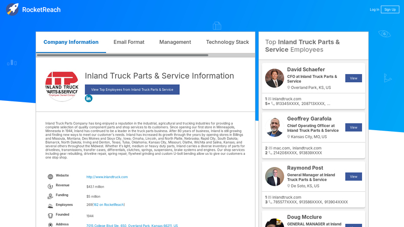 Inland Truck Parts & Service Information inland truck parts co