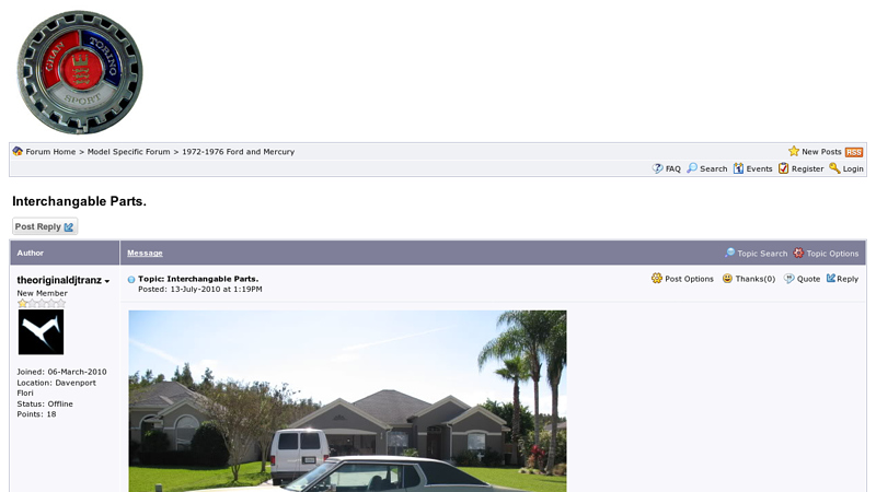 Interchangable Parts. ford torino car parts