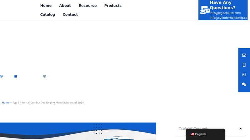 Internal Combustion Engine Manufacturers of 2024 motor car engine parts