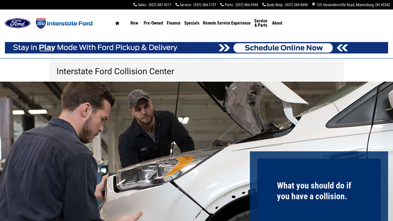 Interstate Ford Collision Center interstate auto body parts utah