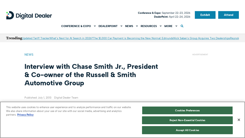 Interview with Chase Smith Jr., President & Co russell and smith ford parts