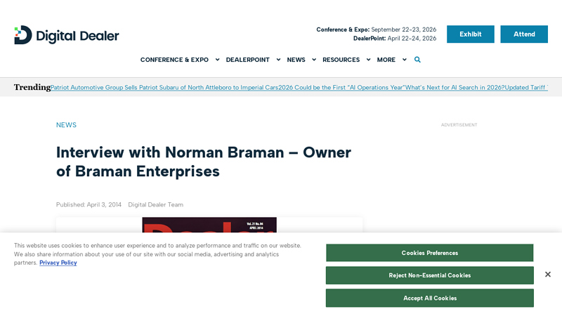 Interview with Norman Braman braman honda parts