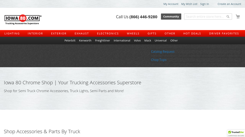 Iowa 80 Chrome Shop and Semi Truck Parts Superstore large truck parts near me