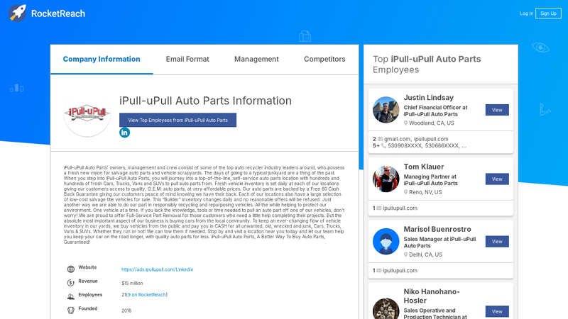 iPull upull auto parts