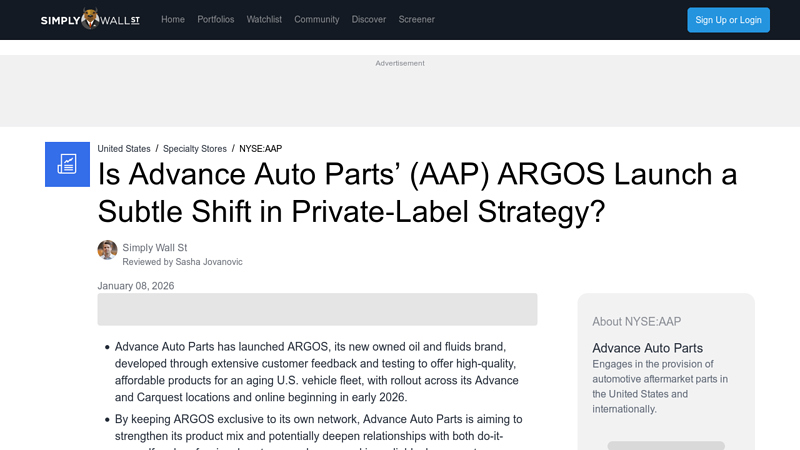 Is Advance Auto Parts' (AAP) ARGOS Launch a Subtle Shift in ... advance auto parts mobile al