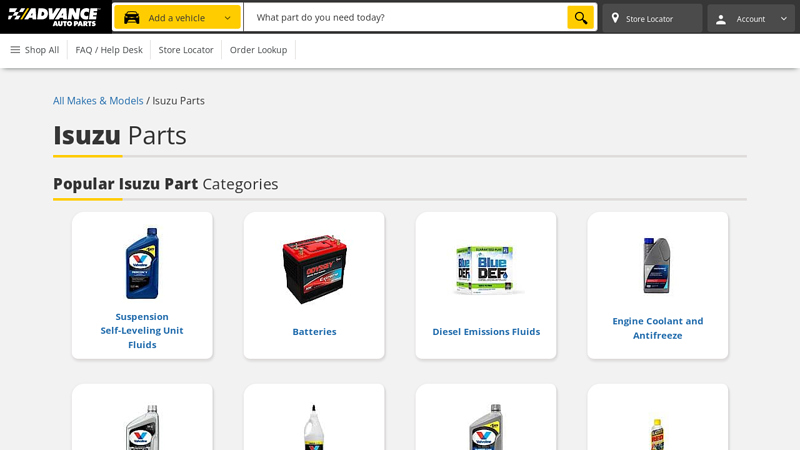 Isuzu Parts Catalog isuzu truck parts near me