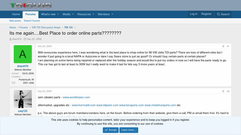 Its me again.... Place to order online parts???????? best website to buy car parts