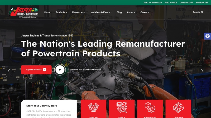 JASPER remanufactured engines, transmissions & differentials auto parts lubbock