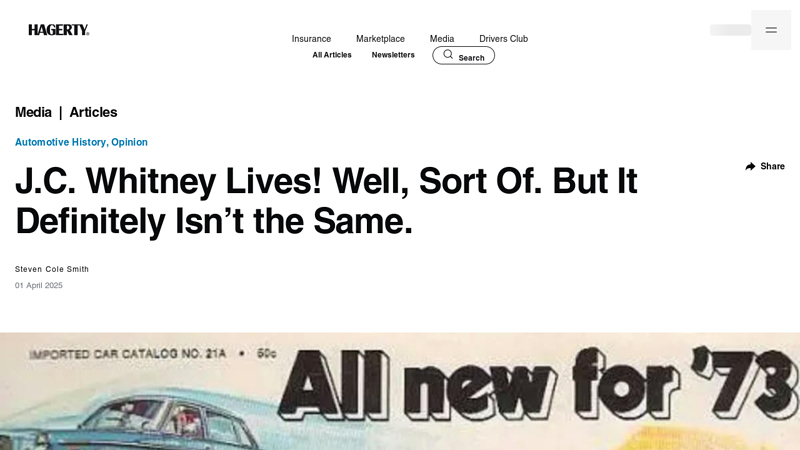 J.C. Whitney Lives! Well, Sort Of. But It Definitely Isn't the Same. whitney auto parts