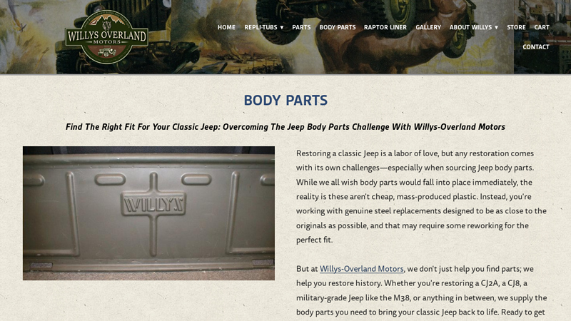 Jeep Body Parts willys jeep auto parts