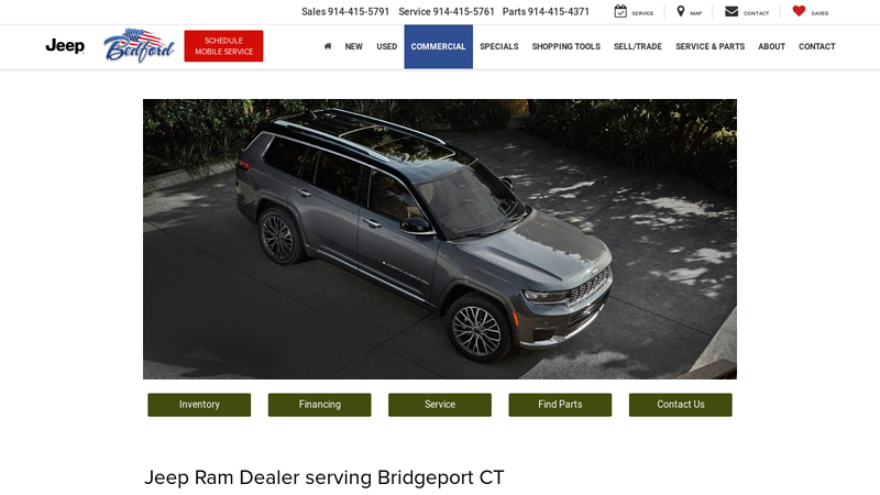 Jeep Ram Dealer serving Bridgeport CT auto parts outlet bridgeport