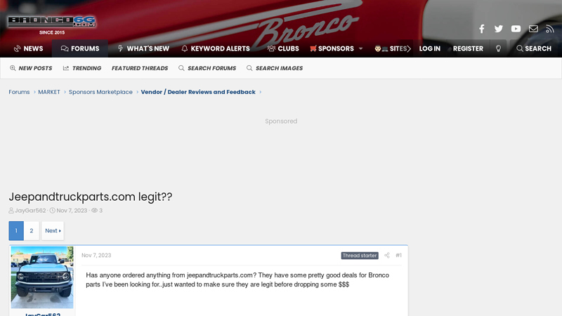 Jeepandtruckparts.com legit?? cheap truck parts