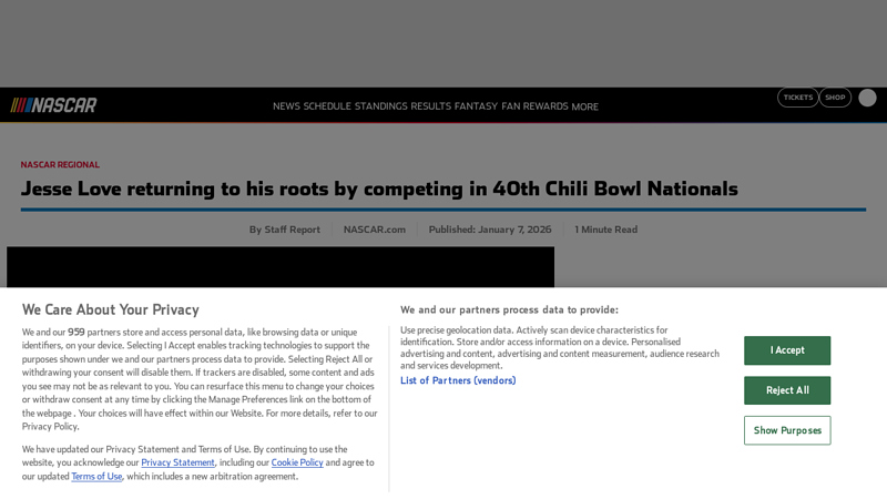 Jesse Love returning to his roots by competing in 40th Chili Bowl ... o'reilly auto parts tulsa