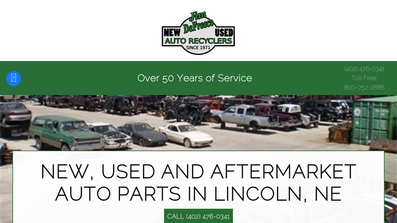 Jim DeFreece Auto Recyclers: Aftermarket Auto Parts used auto parts lincoln ne