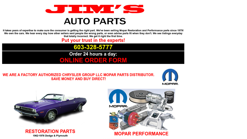 Jim's Auto Parts: Mopar Parts jims auto parts