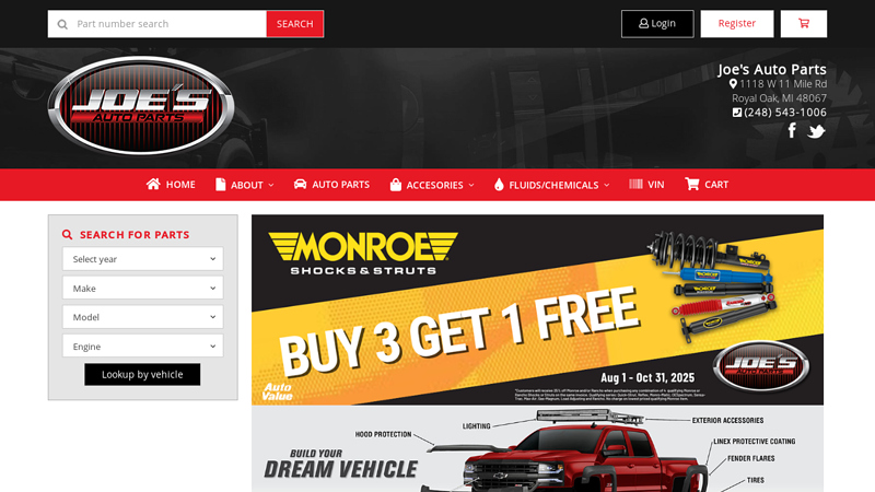 Joe's Auto Parts joes auto parts